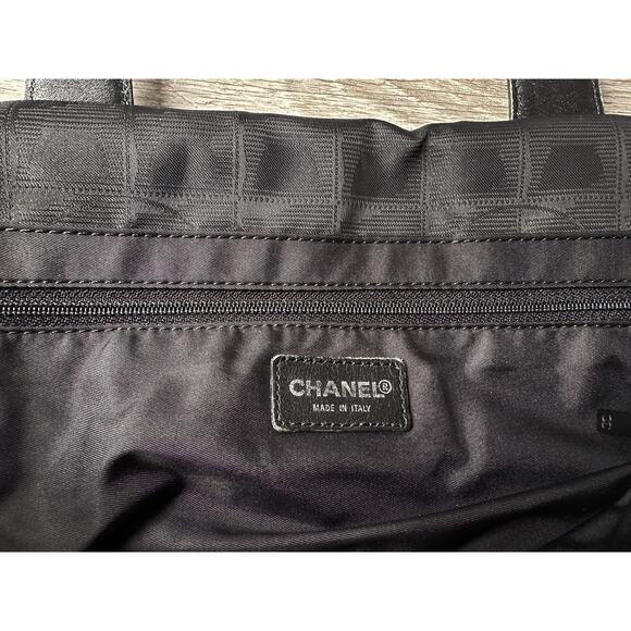 CHANEL Black Nylon Travel Line Tote Bag - Picture 7 of 16